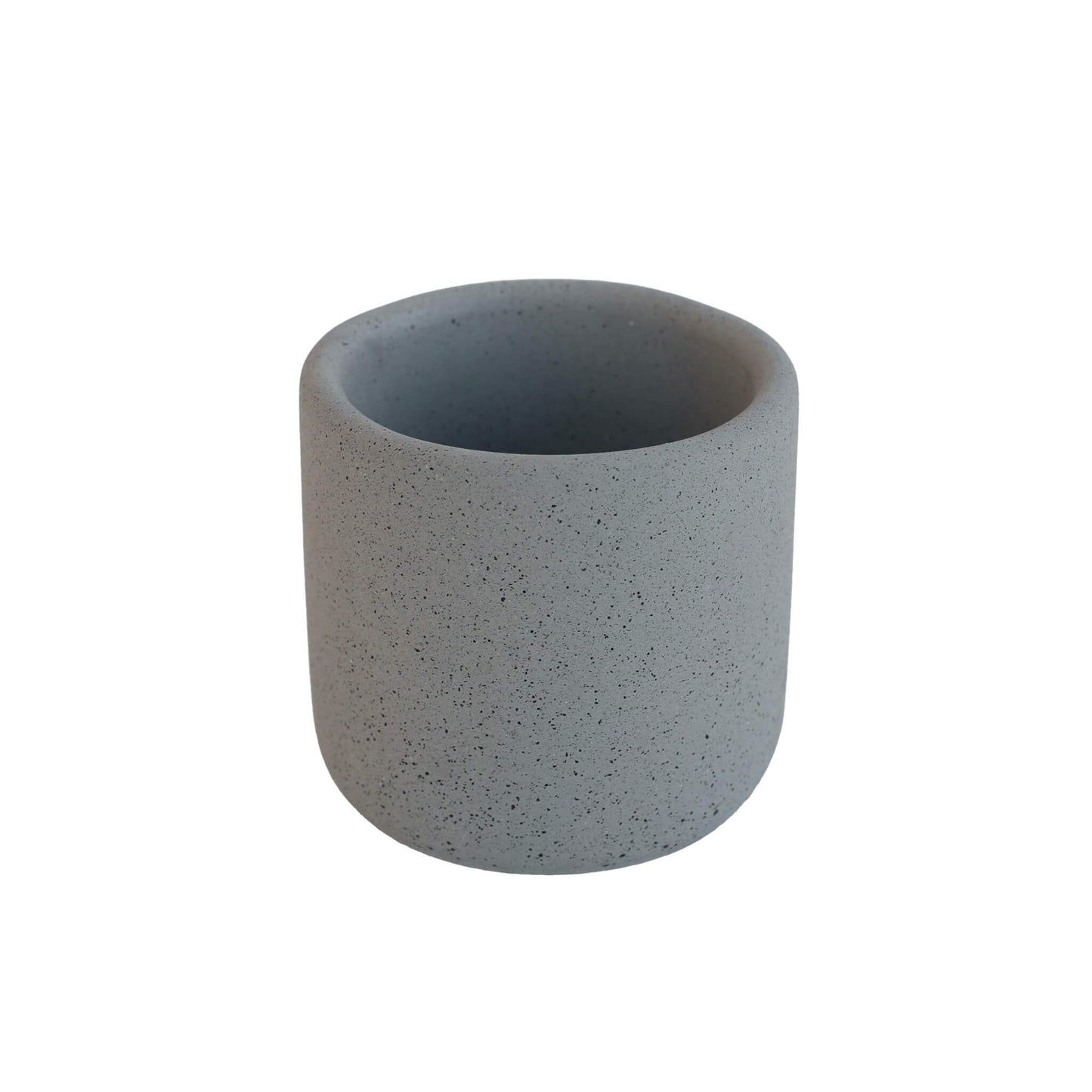 grey cylinder jesmonite concrete plant pot
