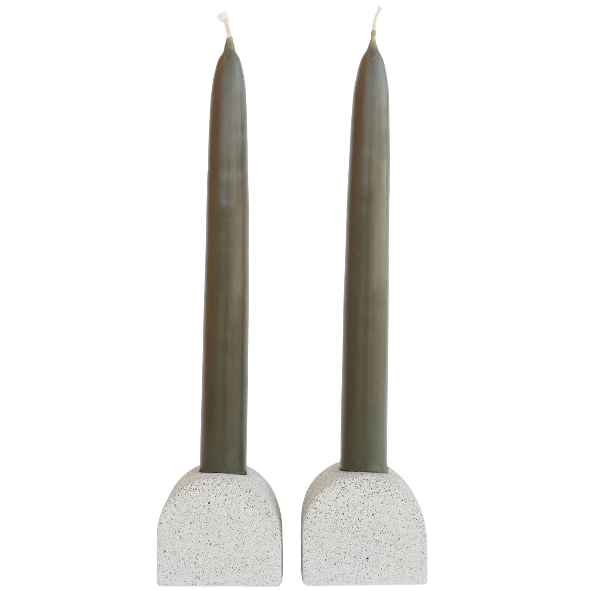 Beige Small Arch Candlestick Holder