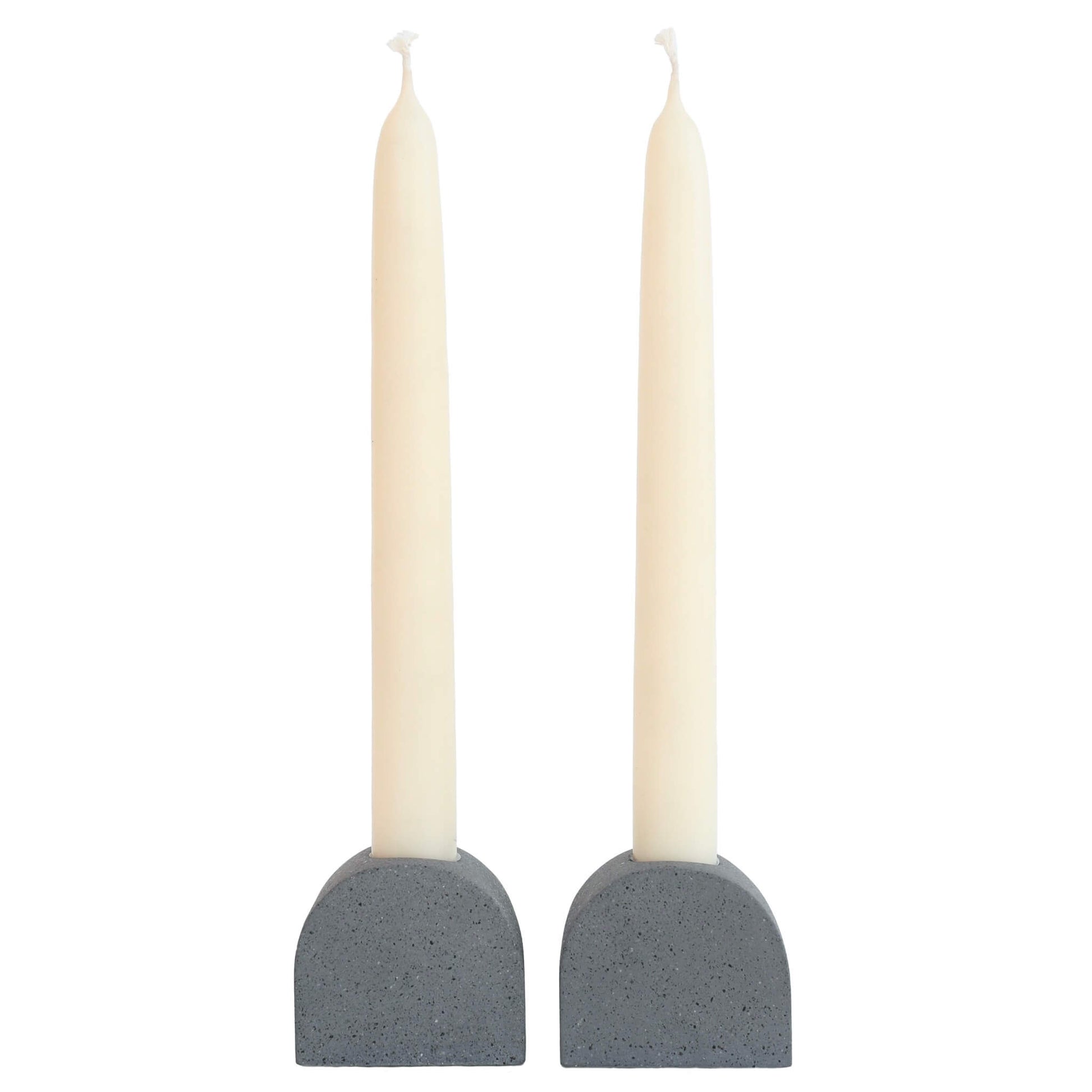 Grey Small Arch Candlestick Holder