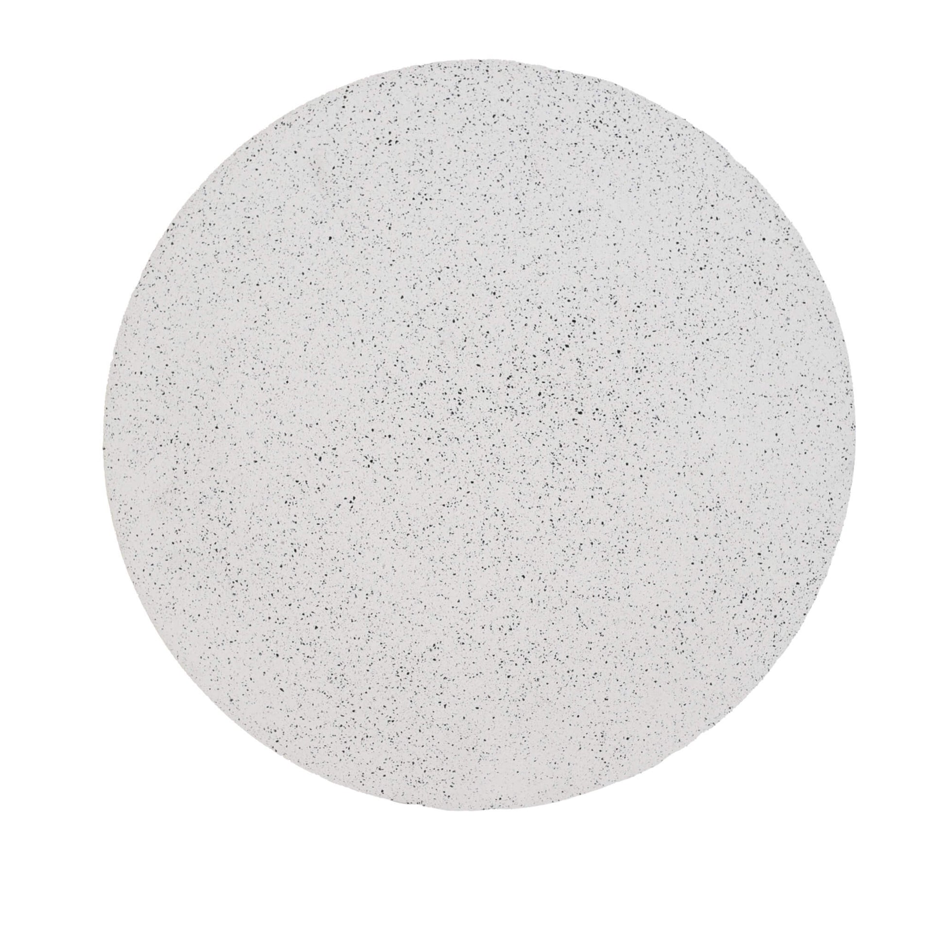 white circle eco concrete placemat